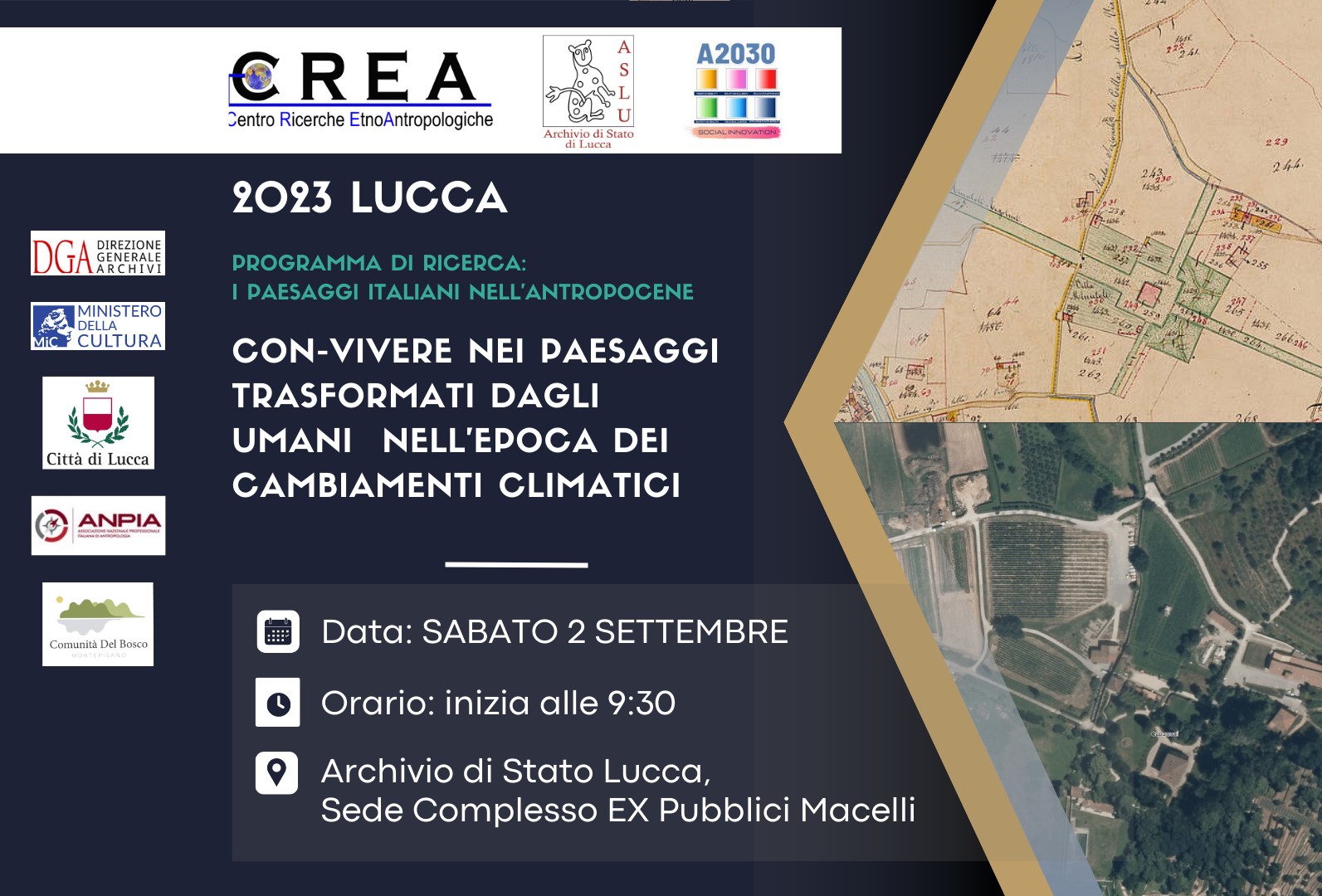 Convegno: Con-vivere nei paesaggi trasformati dagli umani nell'epoca dei cambiamenti climatici